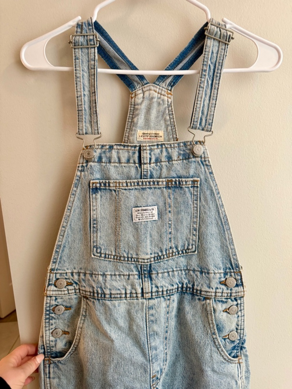 Levi's Light Blue Denim Overalls